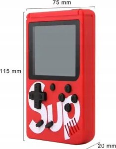 Konsola Retro Mini 400 Gier, przenośna Czerwona 17