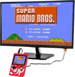 Konsola Retro Mini 400 Gier, przenośna Czerwona 3