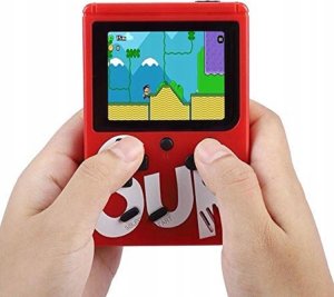 Konsola Retro Mini 400 Gier, przenośna Czerwona 40