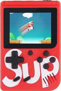 Konsola Retro Mini 400 Gier, przenośna Czerwona 41