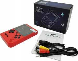 Konsola Retro Mini 400 Gier, przenośna Czerwona 5