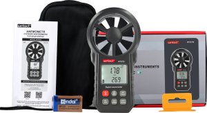 ANEMOMETR WIATROMIERZ MIERNIK WIATRU TEMP POMIAR PRĘDKOŚCI POWIETRZA BT APP 2