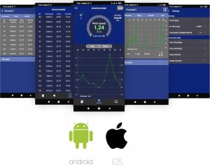 ANEMOMETR WIATROMIERZ MIERNIK WIATRU TEMP POMIAR PRĘDKOŚCI POWIETRZA BT APP 3