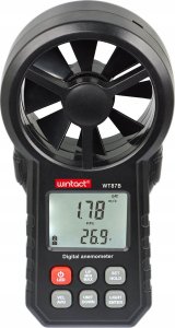 ANEMOMETR WIATROMIERZ MIERNIK WIATRU TEMP POMIAR PRĘDKOŚCI POWIETRZA BT APP 8