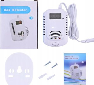 CZUJNIK GAZÓW WYBUCHOWYCH DETEKTOR LPG LNG METAN PROPAN BUTAN ALARM LCD CE 10