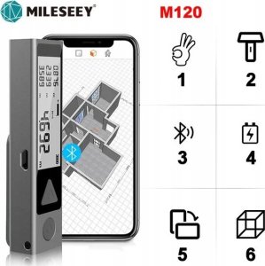 DALMIERZ LASEROWY PROFESJONALNY CYFROWY MIERNIK ODLEGŁOŚCI 30m LCD 12