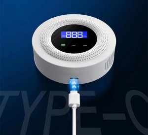 DETEKTOR CZUJNIK GAZÓW WYBUCHOWYCH ALARM DŹWIĘKOWY WIFI APP TUYA SMART LIFE 8