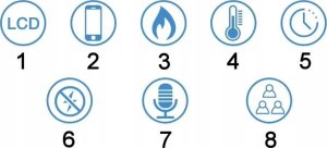 DETEKTOR CZUJNIK GAZÓW WYBUCHOWYCH ALARM DŹWIĘKOWY WIFI APP TUYA SMART LIFE 11