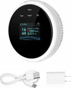 DETEKTOR CZUJNIK GAZÓW WYBUCHOWYCH ALARM DŹWIĘKOWY WIFI APP TUYA SMART LIFE 3