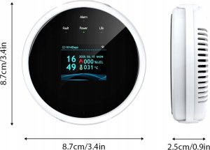 DETEKTOR CZUJNIK GAZÓW WYBUCHOWYCH ALARM DŹWIĘKOWY WIFI APP TUYA SMART LIFE 9