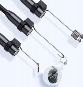 ENDOSKOP INSPEKCYJNA SZTYWNY PRZEWÓD 5M 8 LED IP67 MINI KAMERA 2,7cm 8,5mm 4