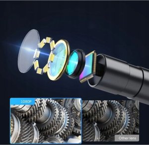ENDOSKOP INSPEKCYJNA SZTYWNY PRZEWÓD 5M 8 LED IP67 MINI KAMERA 2,7cm 8,5mm 7