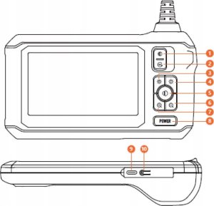 KAMERA INSPEKCYJNA ENDOSKOP PRZEWÓD 5m SONDA 2,7cm 8.5mm 8LED HD ZOOM IP67 14