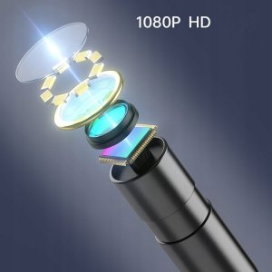 KAMERA INSPEKCYJNA ENDOSKOP PRZEWÓD 5m SONDA 2,7cm 8.5mm 8LED HD ZOOM IP67 10