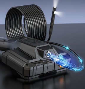 KAMERA INSPEKCYJNA ENDOSKOP Z OBROTOWĄ GŁOWICĄ 360 5 FHD IP 9LED 8.5mm 5m 11