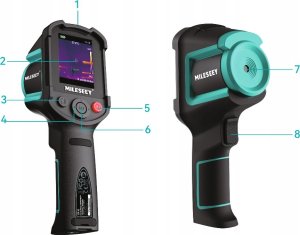 KAMERA TERMOWIZYJNA PRO -20 +550 USBC POŁĄCZENIE PC LCD 2.8" ALARM 9h PRACY 12