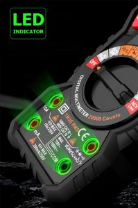 MULTIMETR RĘCZNY CYFROWY MIERNIK CIĄGŁOŚCI NAPIĘCIA RMS NCV WOLTOMIERZ LCD 7