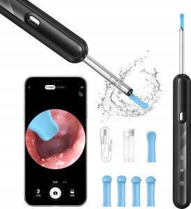 OTOSKOP DO CZYSZCZENIA USZU USUWANIA WOSKU WIFI APP TEL ANDROID IOS LED 8MP 1
