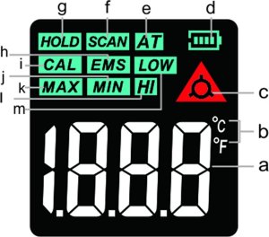 PIROMETR TERMOMETR LASEROWY BEZDOTYKOWY NA PODCZERWIEŃ EMISYJNOŚĆ -50 +950 8