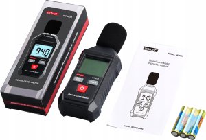 SONOMETR DECYBELOMIERZ MIERNIK NATĘŻENIA POZIOMU DŹWIĘKU, GŁOŚNOŚCI, HAŁASU 9