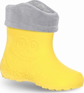 ZETPOL kalosze dziecięce EVA Frog Yellow z wkładem ocieplającym 1