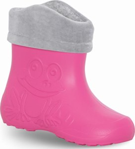 ZETPOL kalosze dziecięce EVA Frog Pink z wkładem ocieplającym 1