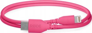 Kabel USB Rode USB-C - Lightning 0.3 m Różowy (85189000) 2