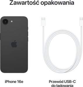 Smartfon Apple  iPhone 16e 5G 8/512GB Czarny  (MD1X4) 9