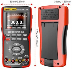 Miernik Multimetr cyfrowy OSCYLOSKOP ANENG AOS02 ZOYI ZT-702S 2000mAh 5