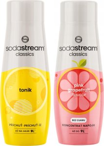 2x Syrop SODASTREAM TONIC TONIK + GREJPFRUT GRAPEFRUIT Koncentrat do Wody 1