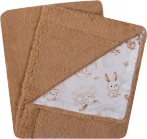 UVIE Kocyk Teddy Milusie 87x77 cm brązowy 1