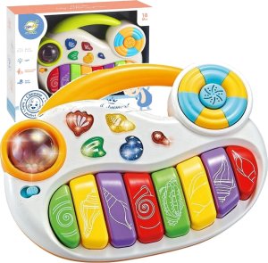 PIANINKO MUZYCZNE EDUKACYJNE INTERAKTYWNE DŹWIĘK ŚWIATŁO NAUKA ORGANKI 1