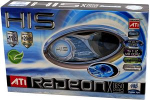 Karta graficzna HIS Radeon X1650 Pro 512MB X1650Pro 512MB 128bit DDR2 TV DVI IceQ 2