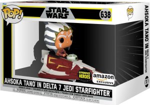 Funko POP Deluxe Star Wars 638 Ahsoka tano in Delta 7 Jedi Starfighter Special Edition 1