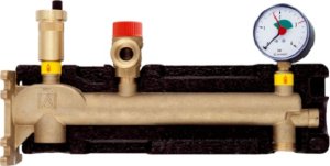 Afriso GAK grupa bezpieczeństwa kotła DN20 3/4'' w izolacji 77 932 (zawór bezp.; odpowietrznik automat.; manometr) 1
