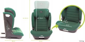 4 BABY Fotelik APP-FIX XXIV 100-150 cm Dark Green I-Size 15