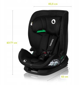 LIONELO Fotelik samochodowy Lavender i-Size Black Carbon 5