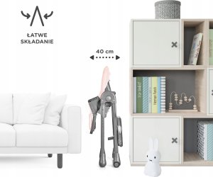 KINDERKRAFT Krzesełko do karmienia TASTEE ROSE 9