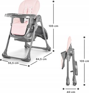 KINDERKRAFT Krzesełko do karmienia TASTEE ROSE 10
