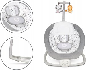 LIONELO Bujaczek leżaczek Pascal Grey Dove 4