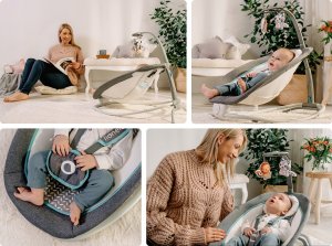 LIONELO Bujaczek leżaczek Pascal Grey Dove 8