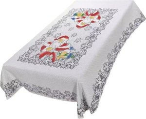 Obrus Kolorowy Mikołaj 110 x 130 cm DomoweTekstylia | WN200M K13 | Święta Boże Narodzenie 1