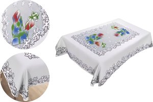 Obrus Prezenty 110 x 130 cm DomoweTekstylia | WNP828 130 | Święta Boże Narodzenie 1