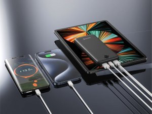 SWISSTEN, Powerbank, WORX, Li-Pol, 5/9/12V, do �adowania telefon�w i innych urz�dze�, 22013949, 10000mAh, czarna 2