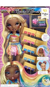 MGA Rainbow High Hair Chalk & Style Doll - Meline (Gold) 14