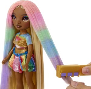 MGA Rainbow High Hair Chalk & Style Doll - Meline (Gold) 5