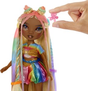 MGA Rainbow High Hair Chalk & Style Doll - Meline (Gold) 8
