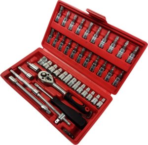 ZESTAW KLUCZY 1/4" 46szt. SILVER 1