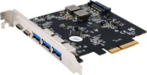 EXSYS EX-12006 5 portowa karta USB 3.2 Gen2 PCIe 3x USB-A i 2x USB-C 1