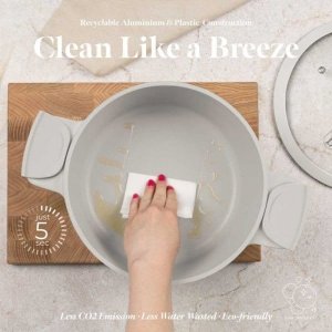 GARNEK TYTANOWY Z POKRYWĄ 24cm BERLINGER HAUS BH-7787 SAHARA 18